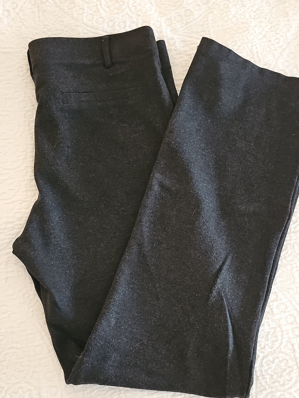 Betabrand Women's Dark Charcoal Dress Pant Yoga Pants - Tailored Modern Fit
